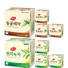 동서 둥굴레차 50t + 현미녹차 50t, 4세트