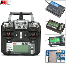 Flysky FS I6X 10CH 2.4GHz AFHDS 2A RC 라디오 Lipo 송신기 + IA6B/IA10B/X6B/A8S 수신기 FPV 비행기 Quadcopter 미니, 단일, 1개, Only I6X No RX R