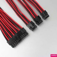 [3일이내출고]슬리빙 연장 케이블 Combo Pack 35cm 레드블랙 홀더, 단일색상