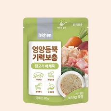 이즈칸 캣 영양듬뿍 기력보충 닭고기 야채죽 80gX12개입, 단품, 80g