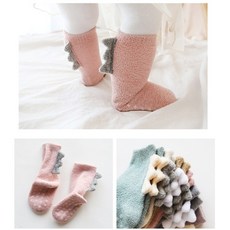 콩지 유아 아기 공룡 수면양말