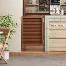 카페 중문 스윙 하프 도어 업소용 주방 화장실 현관 파티션(, 이중문 / 폭 80cm 높이 90cm, 3박스