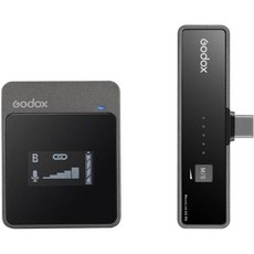 고독스 무브링크 UC1 스마트폰 및 태블릿용 컴팩트 디지털 무선 마이크 시스템USB TypeC2.4GHz, 1개