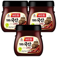 해찬들 100% 국산 고추장, 500g, 3개