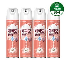 해피홈 에어로솔 모기약 복숭아향, 4개, 500ml