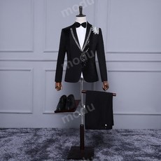 남성 스팽글 정장 가수 행사 재킷 무대 공연 클럽 지휘복 양복 자켓 2XL