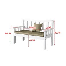 거실벤치 벤치의자 등받이없는쇼파 패브릭 벤치형소파 벤치형쇼파 벤치소파 벤치쇼파, 다른, 길이 140  너비 52  높이 80  환경 보호 흰색
