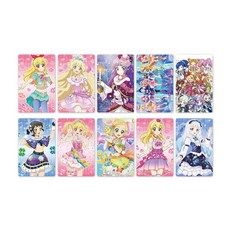 10pcs 아이 카츠 친구 애니메이션 카드 스티커 스크럽 카드 스티커 어린이 스티커 어린이를위한 장난감 컬렉션 선물, (365458)Style 05