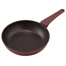 IRIS OHYAMA 아이리스 오야마 다이아몬드 코트 후라이팬26cm 가스화/인덕션 경량 메탈릭 세척하기 쉬운 설계 미끄러지지 않는 손잡이 DCF-I26 루비레드, 1cm, 1개