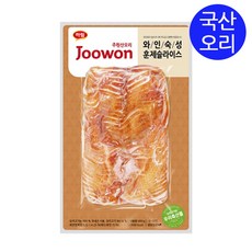 주원산오리 와인숙성 훈제슬라이스, 10개, 400g