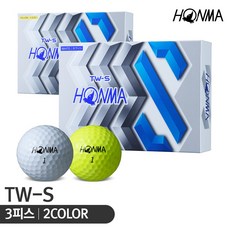 혼마 TW-S 골프볼 골프공 [3피스], 색상 / 화이트