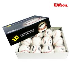 윌슨 야구공 A1217 1BOX(12개)소프트볼/안전구/연식구, 12개