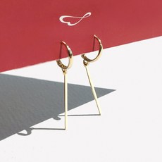 에버링 14K 금 귀걸이 심플 롱스틱 원터치_ENOV4608 gold earrings gift