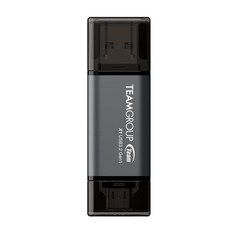 TEAMGROUP X1 MAX 1TB USB 3.2 1000MB/s Gen 2 타입 A 및 C (3.1/3.0) OTG 듀얼 인터페이스 플래시 드라이브 데이터 저장 메모리 스틱 스, 64GB, 1개