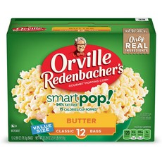 [미국직배송]오빌레덴바커 스마트팝 버터 팝콘 12팩x76.3g Orville Redenbachers SmartPop! Butter Popcorn, 12개