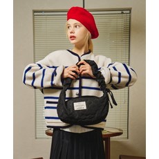 LENEE B 레니비 와플스트링백 블랙 waffle string bag_black