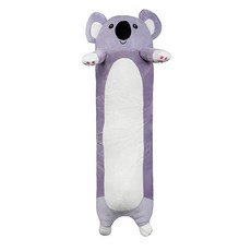  71.1cm28인치 판다 플러시 베개 만화 동물 봉제 인형 장난감 부드러운 바디 포옹 긴 원통형 백 쿠션 침대 소파 껴안고 싶은 홈 데코 크리스마스 생일 선물 Holiberty, 화이트 & 퍼플 코알라, 71.1cm(28인치) 