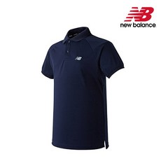 뉴발란스 UNI 폴리 피케 티셔츠 NBNF8BB703_Navy