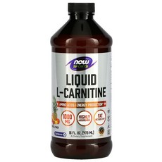 NOW Foods 스포츠 액상 L-카르니틴 트로피컬 펀치 1000mg 473ml (16 fl oz), 1개