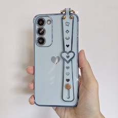 더럭셔리 갤럭시 S23 시리즈 하트 스트랩 케이스