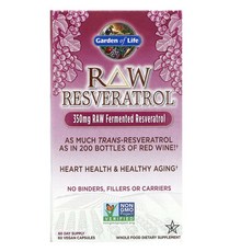 가든오브라이프 RAW 라스베라톨 350mg 베지캡슐 60정, 60개, 1개
