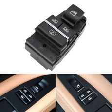Bmw용 자동차 후면 좌측 우측 전력 윈도우 리프터 스위치 미러 버튼 비엠더블유 5GT 6 7 시리즈 F07 F06 F01 F02 61319352183 에 적합, Black
