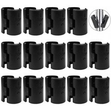 AUGOOG 메탈 랙 선반 고정 부품 14 개들이 폴 직경 19mm 메탈 미니 슬리브 장착 부품, 1