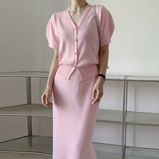 하객룩투피스 가디건치마세트 여름투피스