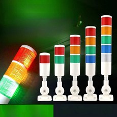 타워 LED램프 시그널타워 3단 24v 부저 경고등 경광등, 경제형 4단 무음 220V, 1개