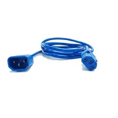 [Anyport] - 자형 전원 파워 연장케이블 컬러캡 코드 AC 220V / 10A [블루/3m]