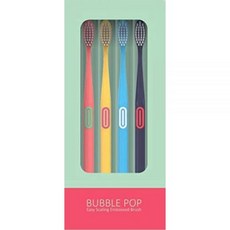 SANGSI EMBOSSED TOOTHBRUSH - 울트라 소프트 칫솔 버블 팝 민감한 치아를 위해 한국산 하이 스마일을 위한 맛 USA 미국