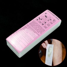 AKOAK 100 시트 팩 일회용 전문 헤어 제거 도구 탈모 종이 부직포 모근 제거기 여성 왁스 스트립 종이 면