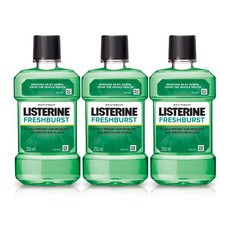Listerine Fresh Burst Mouthwash Liquid Removes 99.9% Germs 250ml, 1개