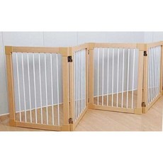 개문 베란다 고양이 반려묘 격리 보호 발코니 동물, 1개, 오크높이57cm(6개)360도접이식