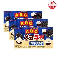 롯데 ABC 초코쿠키 쿠키앤크림 43g X 16개