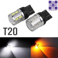 자동차 LED더블 12V 24V 말리부 알페온 수입차종 램프, 올댓카 T20 앰버(호박색) 1개, 1개