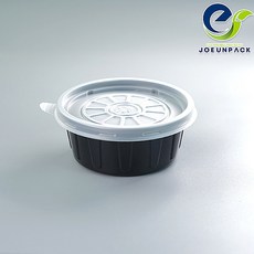 조은팩 일회용국물용기 JH 105파이 소 흑색, 1개