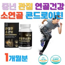 관절 연골건강 소연골콘드로이친1200 뮤코다당단백 콘드로이친1200 MSM 우슬 초록입홍합 소연골콘드로이친 판토텐산 1통 1개월분, 1박스, 60회분