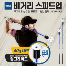 루키루키 비거리 향상 스피드업 자세교정 골프스윙연습기 연습용품 도구, 블루 (실내용), 1개