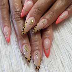 할로윈 짧은 컬렉션 가짜 손톱 착용 인공 프레스 네일 완성 유령 호박 아트, 1개, 35. Halloween NailJP1795