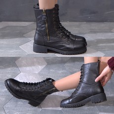 레이스업미들트렉터워커부츠