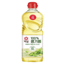 백설 콩기름, 500ml, 8개