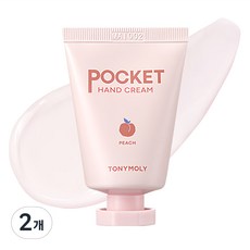 토니모리 포켓 핸드크림 피치, 2개, 30ml