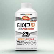 [냉장] 테이크핏 프로 납작복숭아 450ml X 6입 1박스