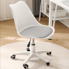 DESK CHAIR 사무용의자 회의실의자 공부의자 팔걸이없는의자, 화이트