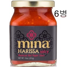 미나 하리사 스파이시 모로칸 레드 페퍼 소스 284g, 6개, 6개