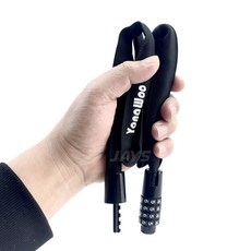제이스 섬유와이어락 자전거열쇠 초경량 자물쇠, 섬유와이어락 600mm (블랙)