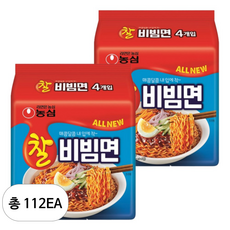 농심 찰비빔면, 112개