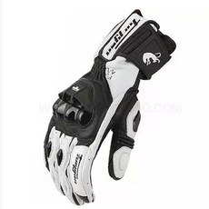 남성용 가죽 오토바이 장갑 AFS6 AFS10 AFS18 모토크로스 보호 장갑 Guantes Rekawice 모토시클로, AFS 18 Black white