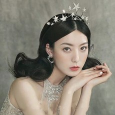 Fairy Crown Korean Style Cute Crystal Star Bridal Crown Rhinestone Hairband Headwear Wedding Hair Ac